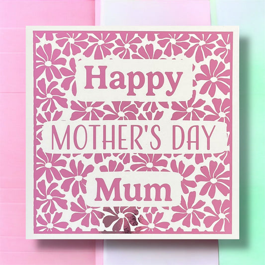 'Vivid Flowers' Mother's Day Card