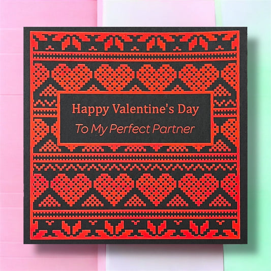 'Pixel Hearts' Valentine’s Day Card