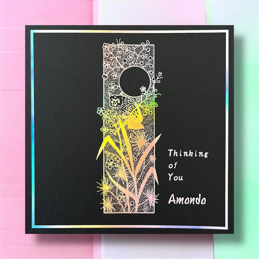 'Moonlight Owl' Thinking Of You Card