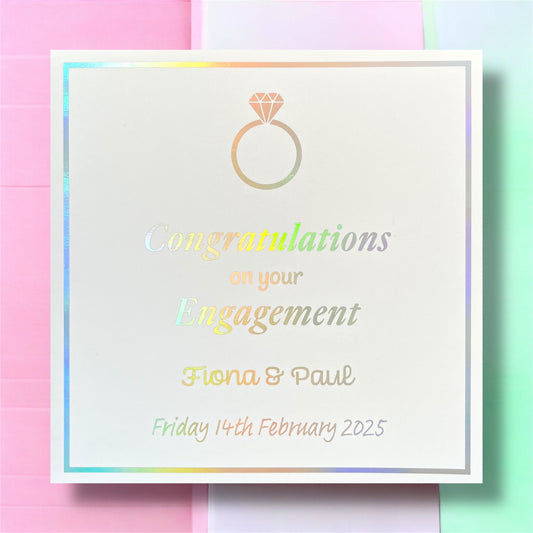 'Bling Ring' Congratulations Engagement Card