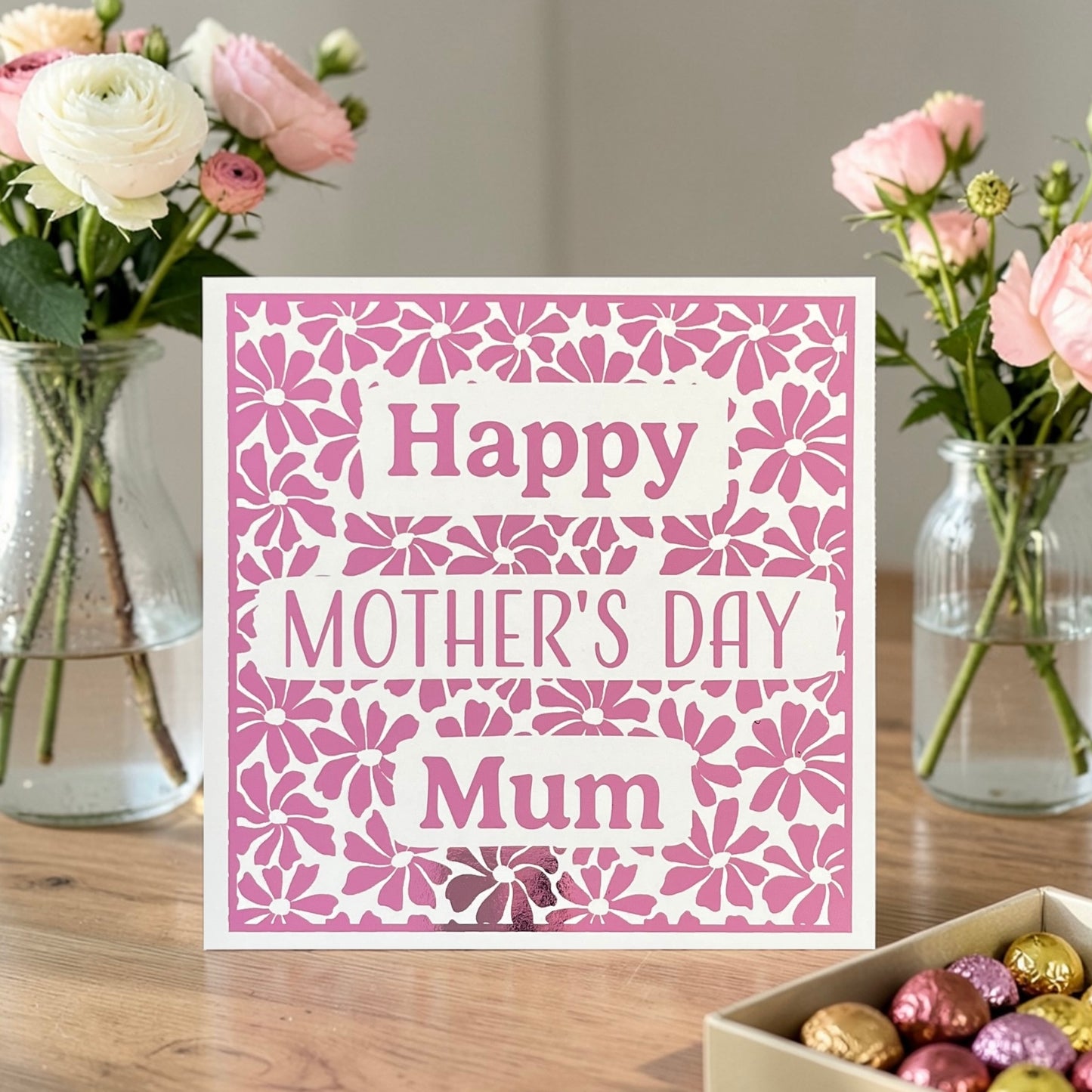 'Vivid Flowers' Mother's Day Card