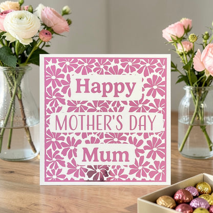 'Vivid Flowers' Mother's Day Card