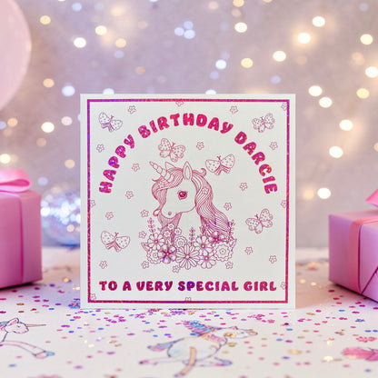 'Magical Unicorn' Birthday Card