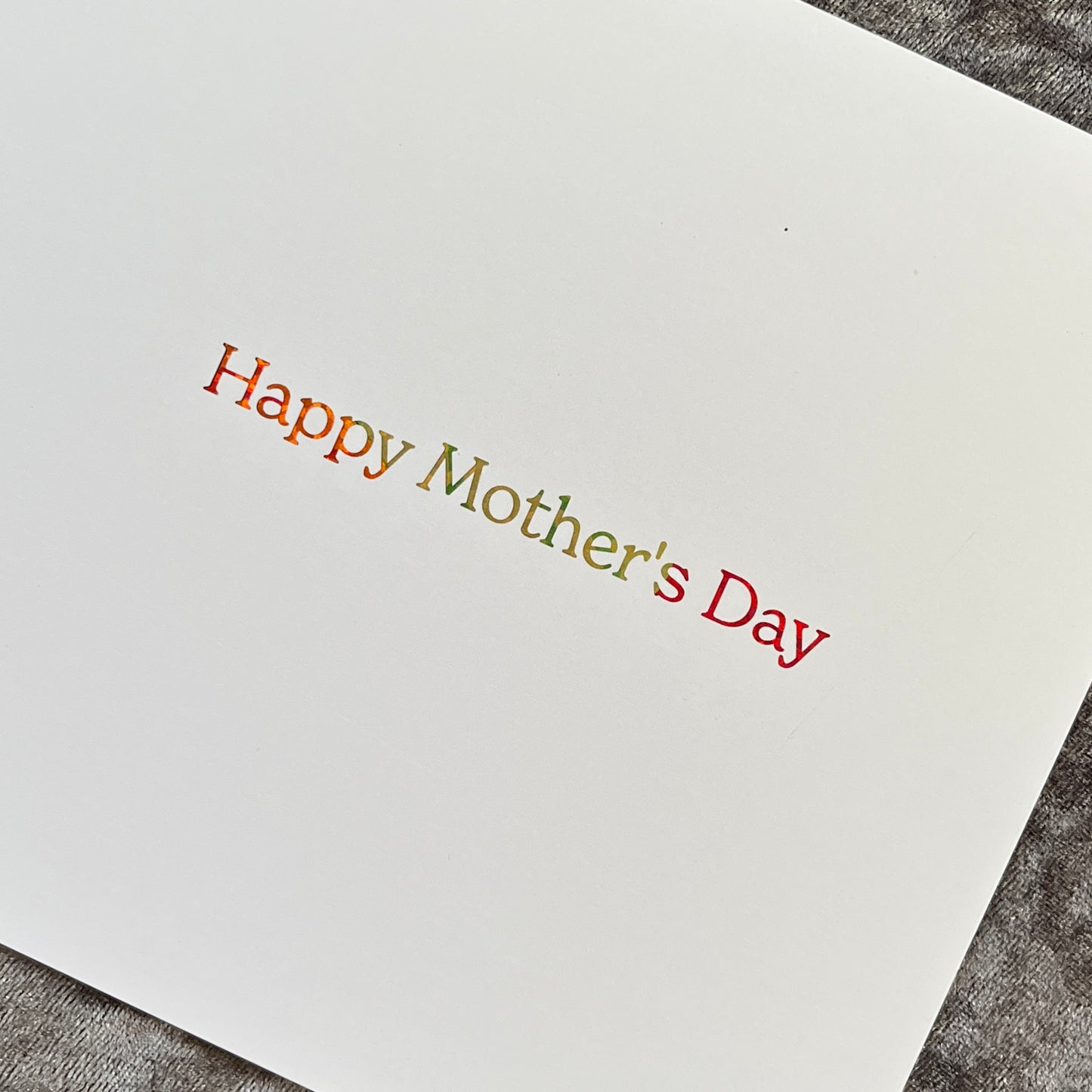 'Floral Sparkle' 2-Tone Mother’s Day Card