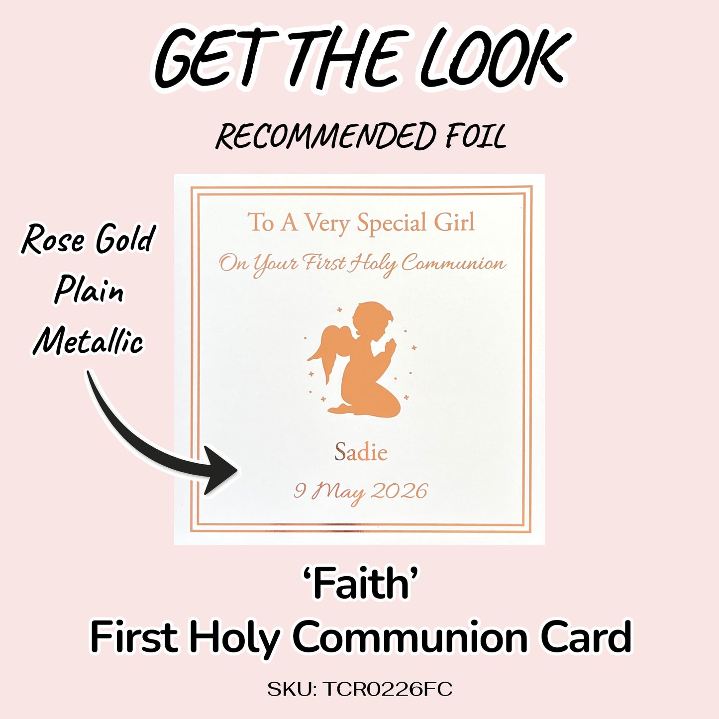 'Faith' Special Girl/Boy First Holy Communion Card