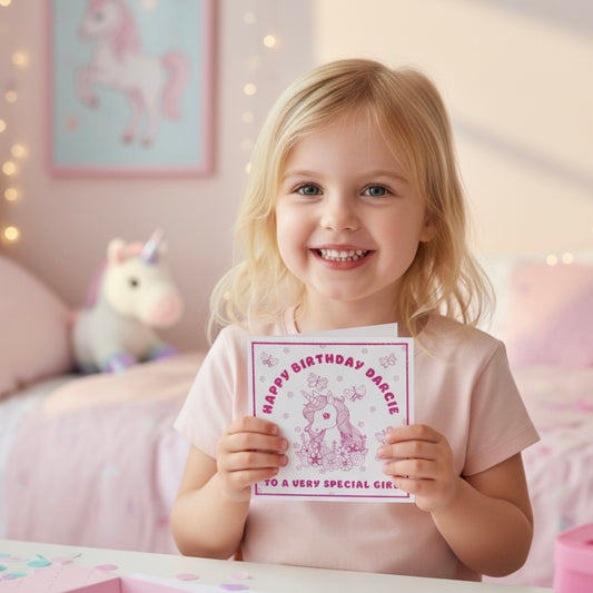 'Magical Unicorn' Birthday Card