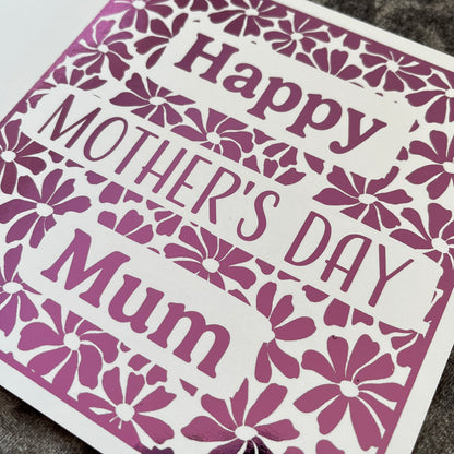 'Vivid Flowers' Mother's Day Card
