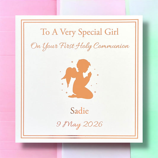 'Faith' Special Girl/Boy First Holy Communion Card