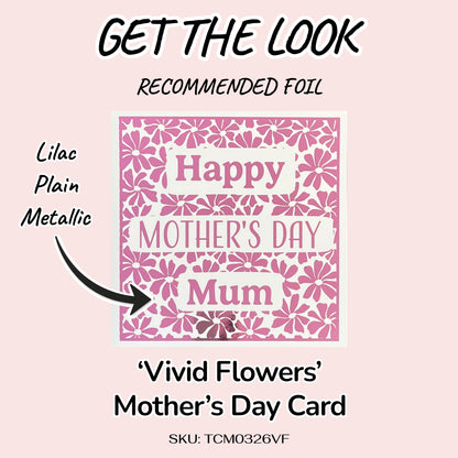 'Vivid Flowers' Mother's Day Card