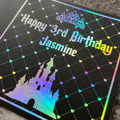 'Sparkle Princess' Birthday Card