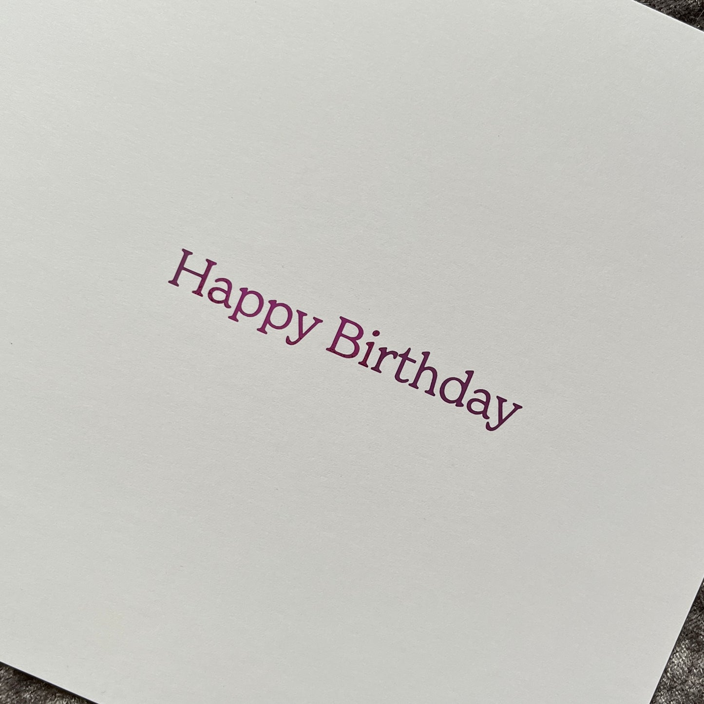 'Floral Sparkle' 2-Tone Birthday Card