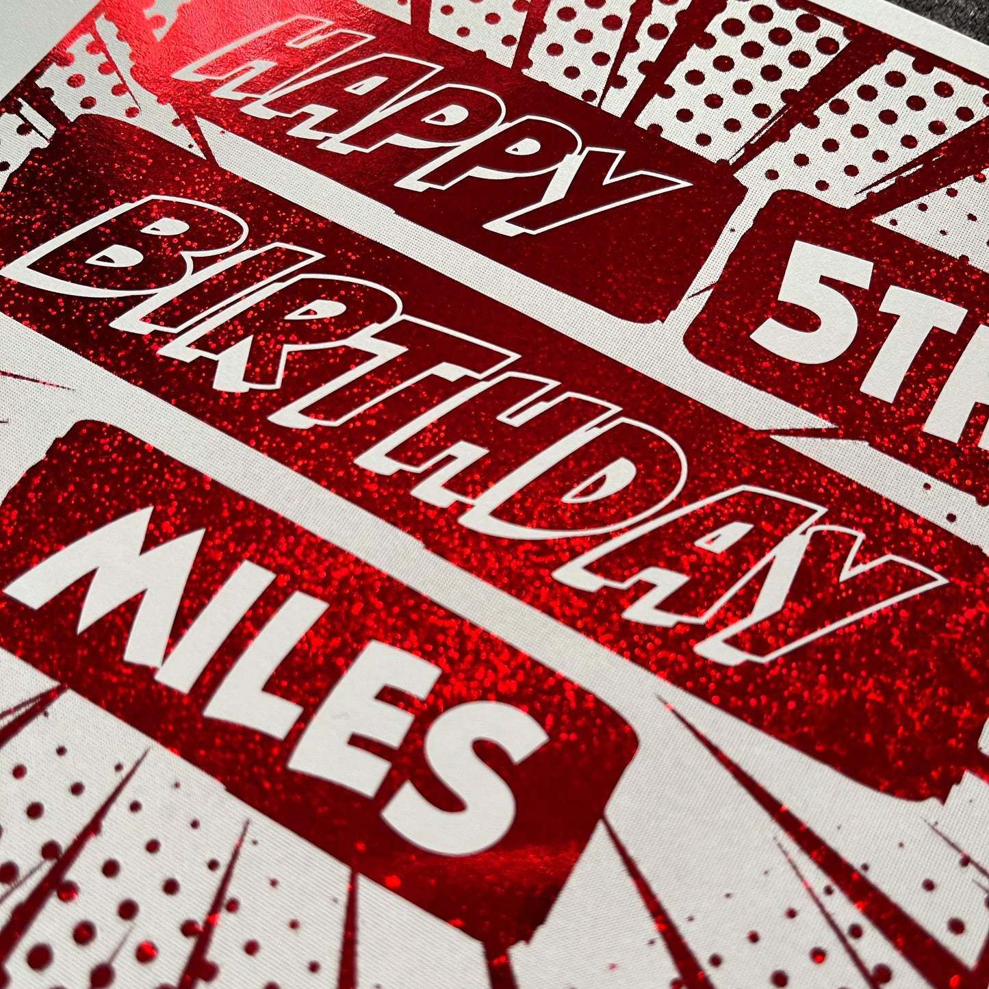 'Comic Hero' Birthday Card