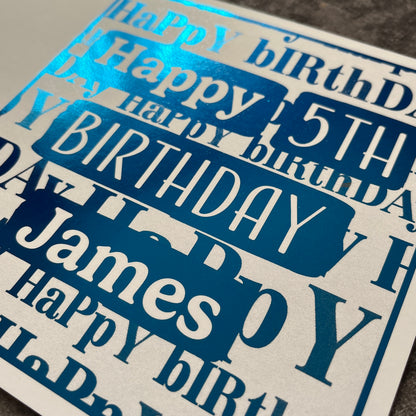 'Gift Wrap' Birthday Card