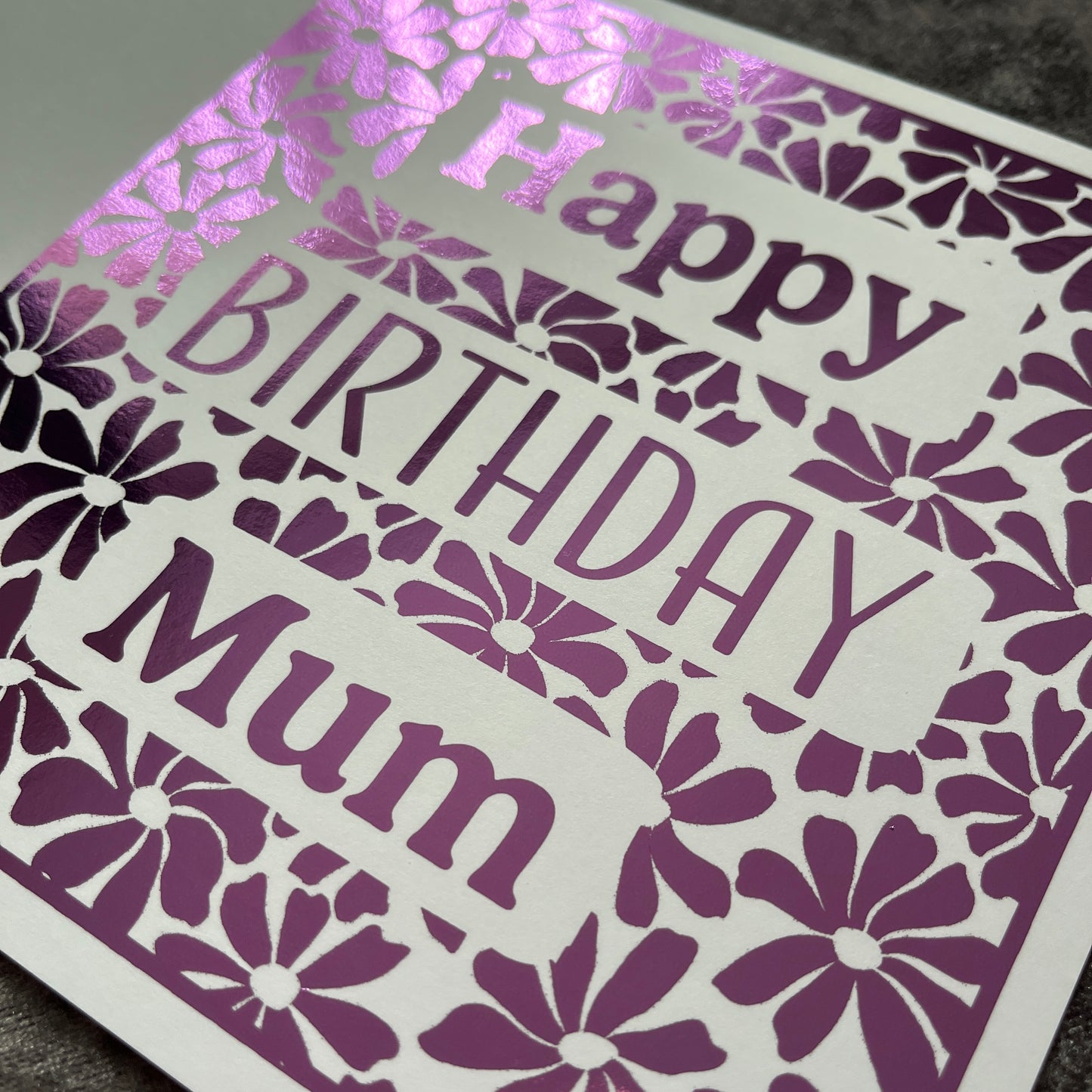 'Vivid Flowers' Birthday Card