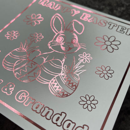 'Easter Bunny' Colour-In Easter Card