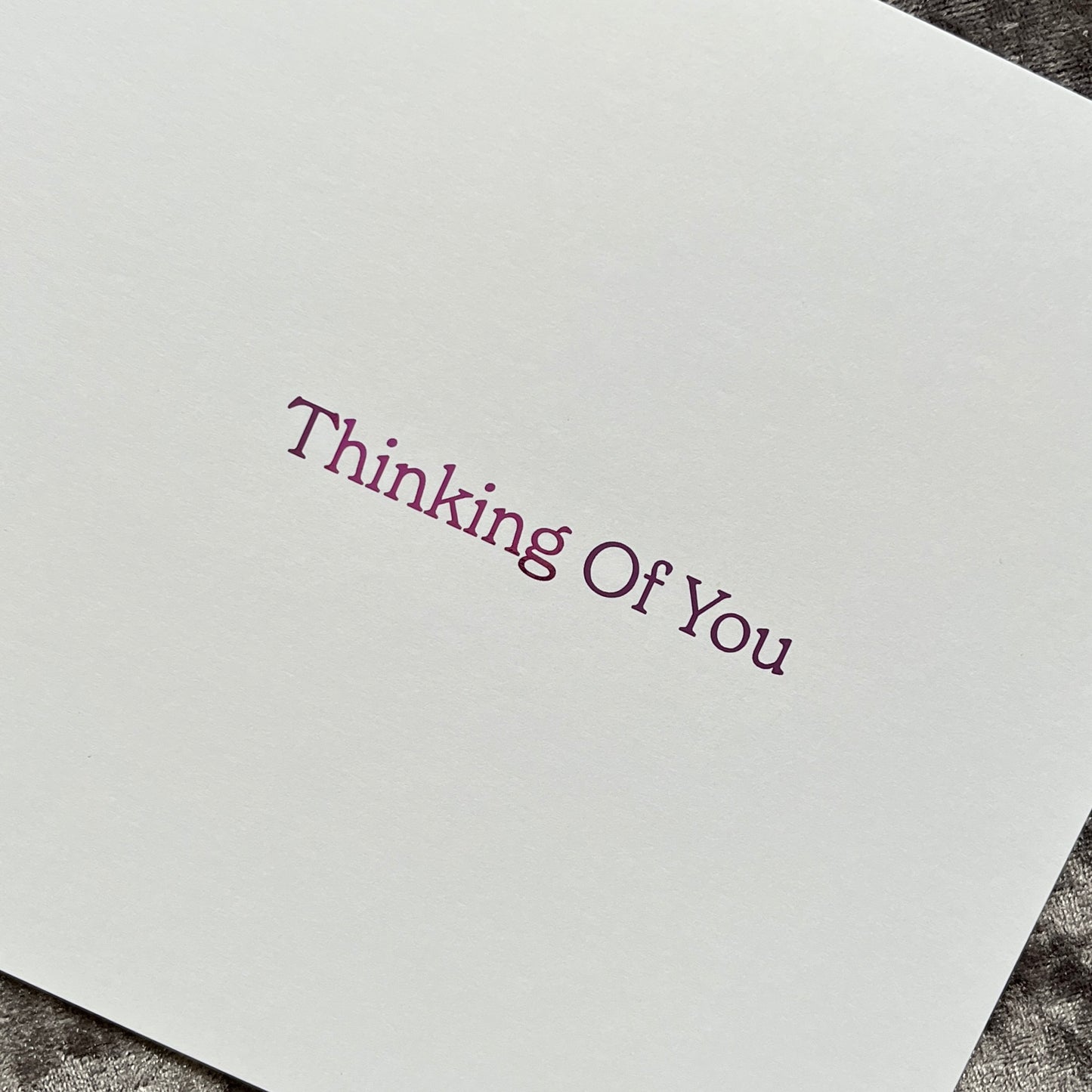 'Foil Feathers' Thinking Of You Card