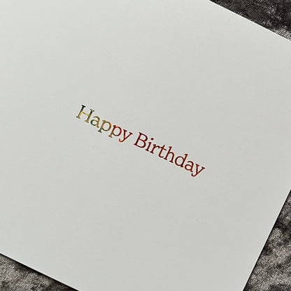 'Floral Sparkle' Birthday Card