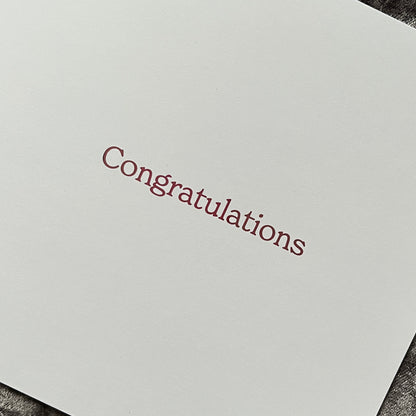 'Little Feet' New Baby Girl Congratulations Card