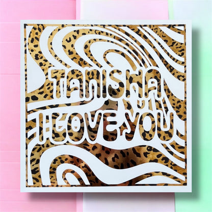'Groovy Swirls' Valentine’s Day Card