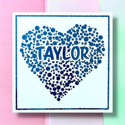 'Bubble Heart' Valentine’s Day Card