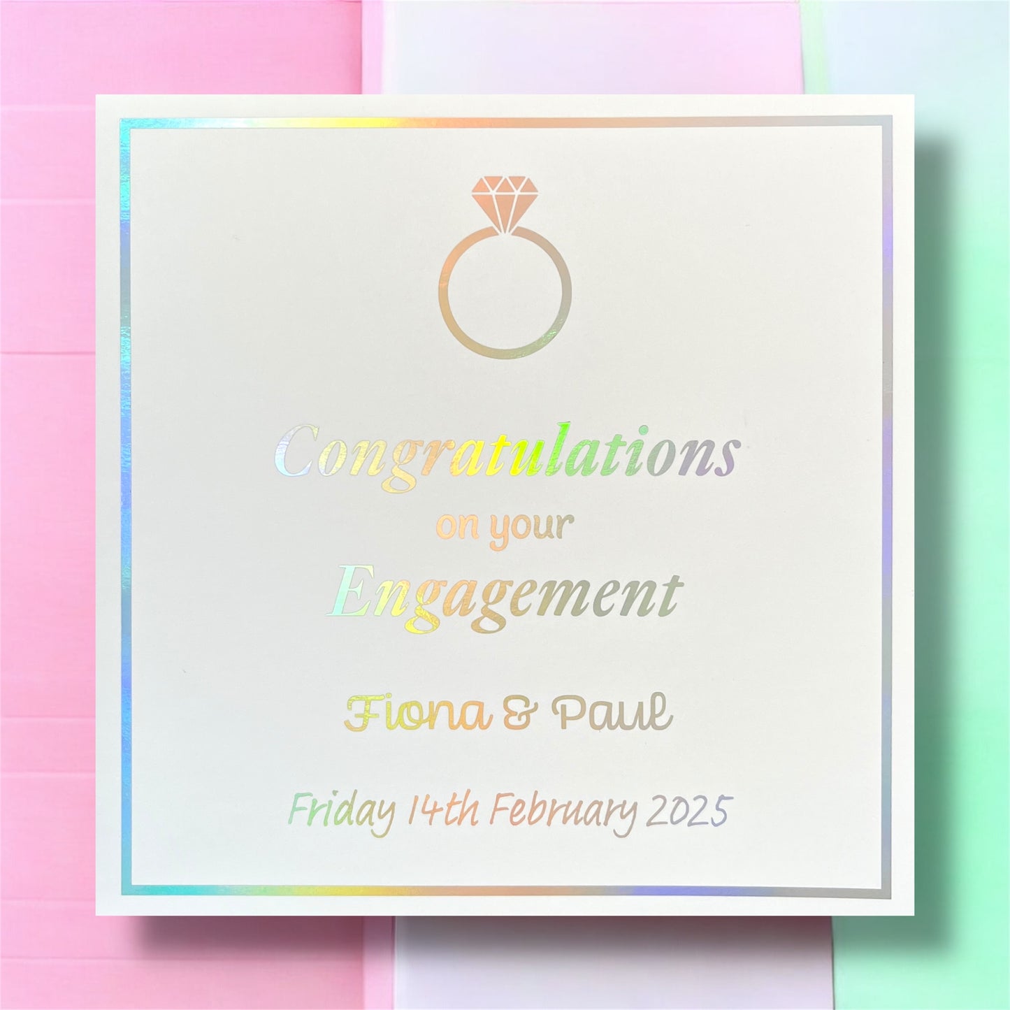 'Bling Ring' Congratulations Engagement Card