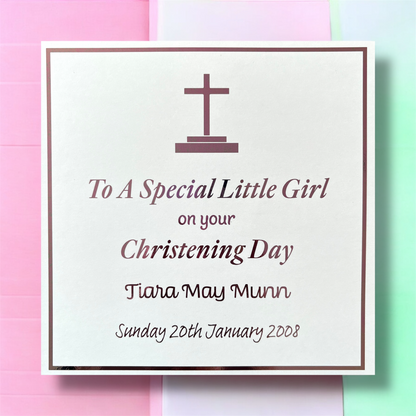 'Cherish' Special Little Girl/Boy Christening Card