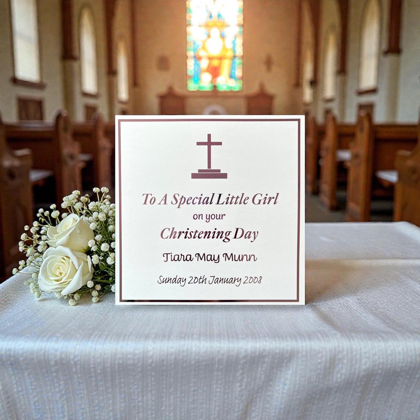 'Cherish' Special Little Girl/Boy Christening Card