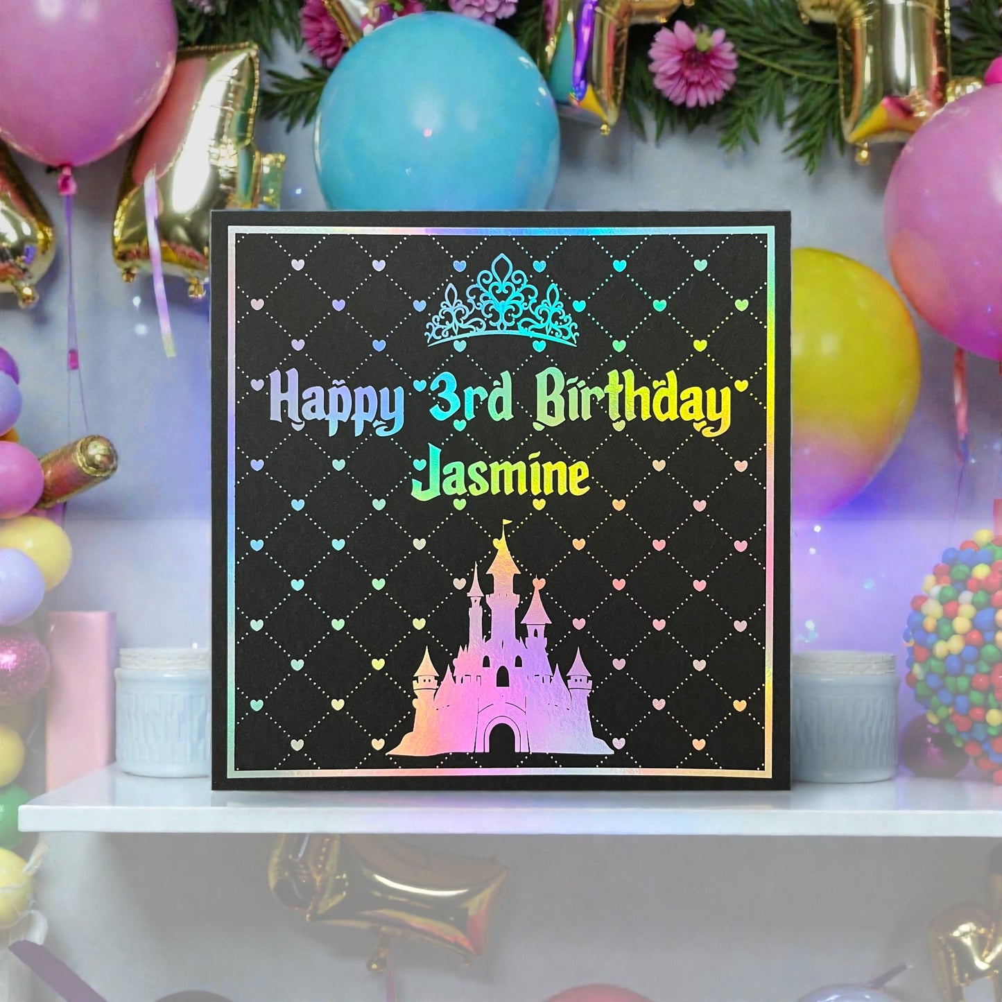 'Sparkle Princess' Birthday Card