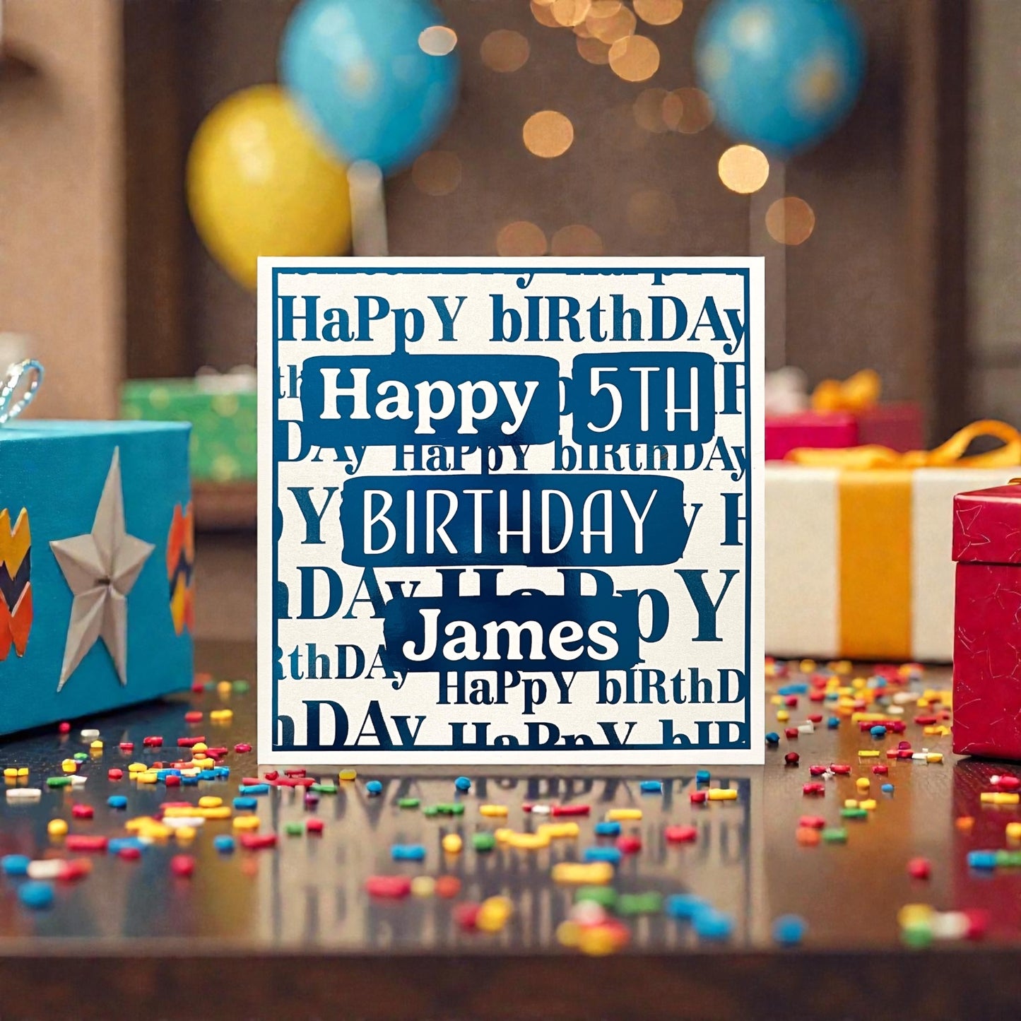 'Gift Wrap' Birthday Card