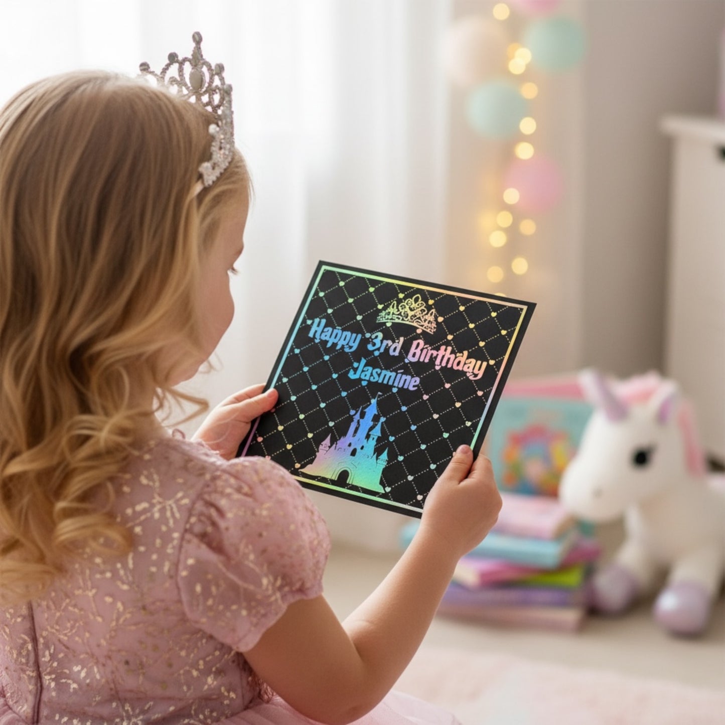 'Sparkle Princess' Birthday Card