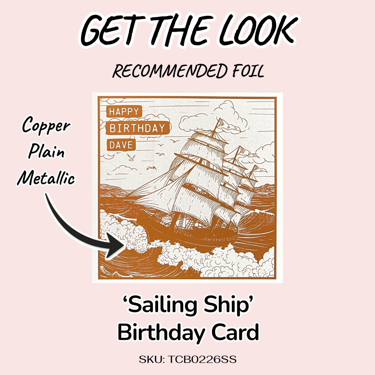 'Sailing Ship' Birthday Card