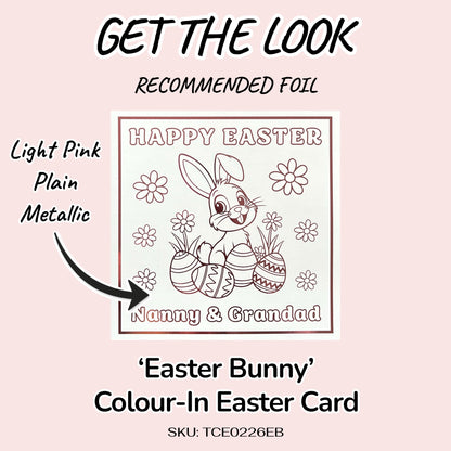 'Easter Bunny' Colour-In Easter Card