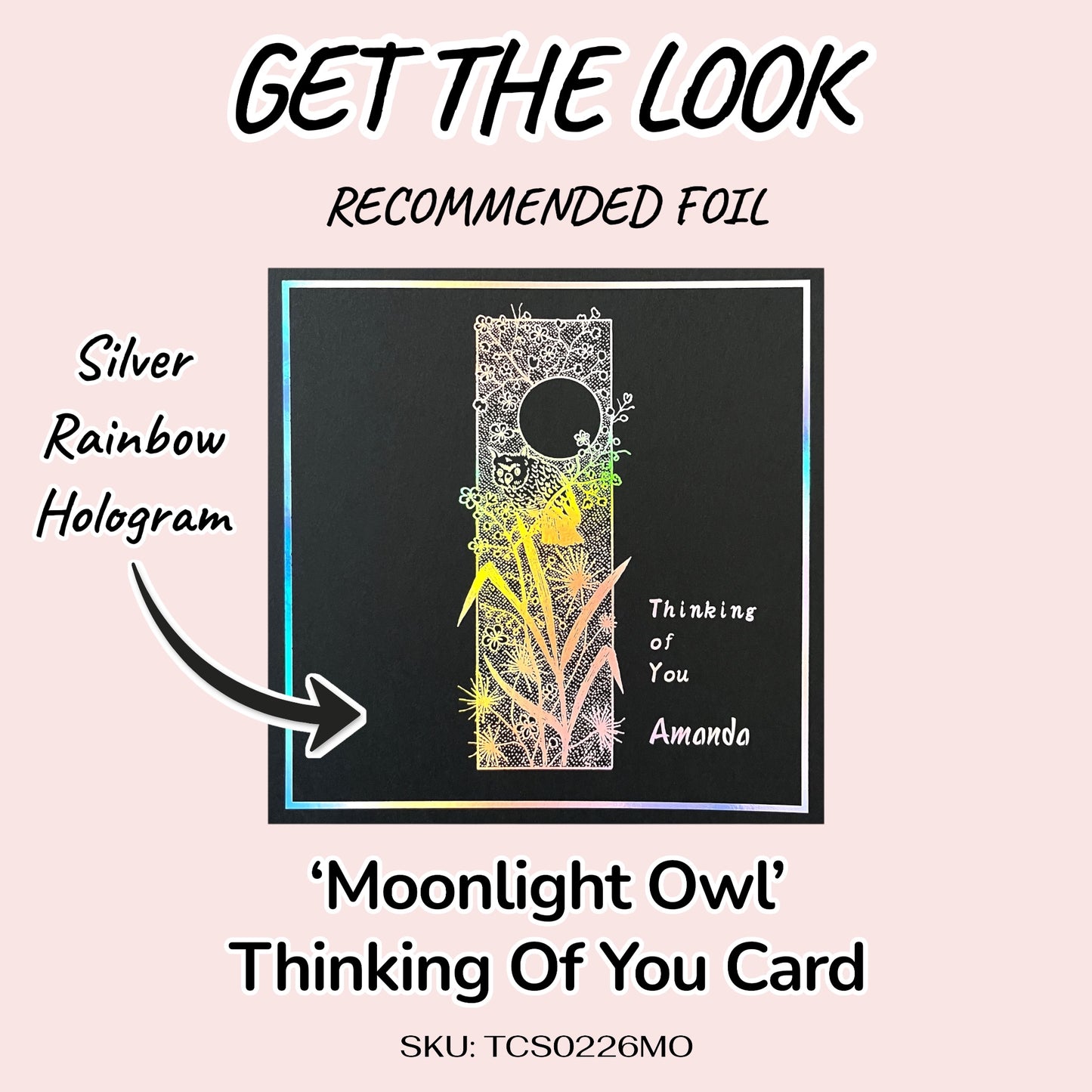 'Moonlight Owl' Thinking Of You Card
