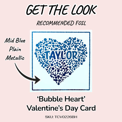 'Bubble Heart' Valentine’s Day Card