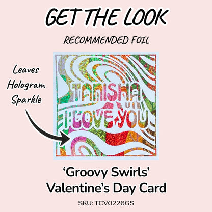 'Groovy Swirls' Valentine’s Day Card