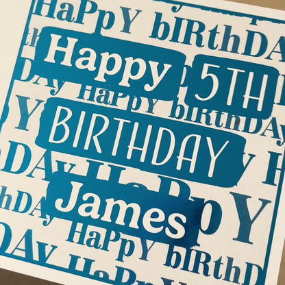 'Gift Wrap' Birthday Card