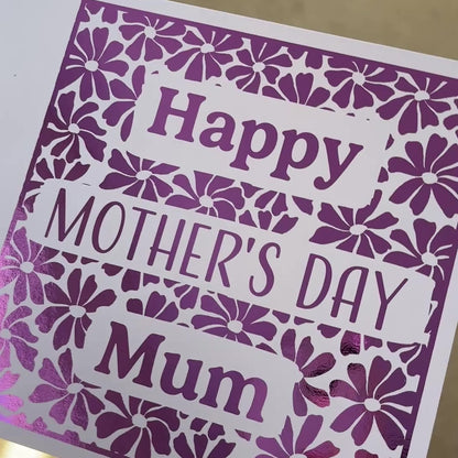 'Vivid Flowers' Mother's Day Card