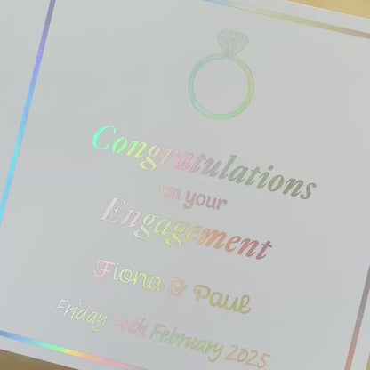 'Bling Ring' Congratulations Engagement Card
